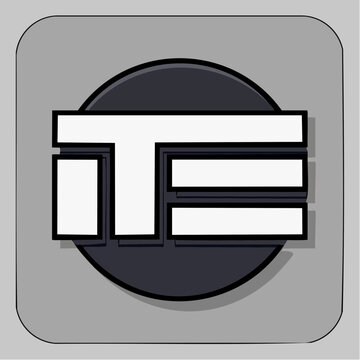 Abstract Logo Design with Letters I, T, E