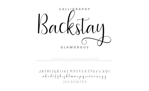 signature Font Calligraphy Logotype Script Brush Font Type Font lettering handwritten. Minimal modern urban fonts for logo, brand etc. Typography typeface uppercase lowercase and number.