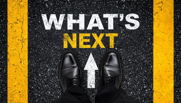 Black shoes on road WHAT&rsquo;S NEXT future