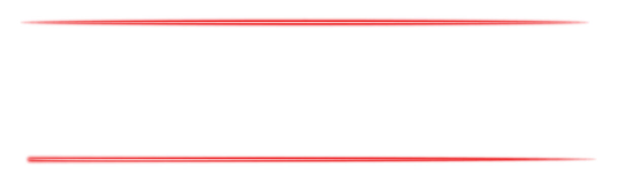 Two parallel horizontal red glowing light lines