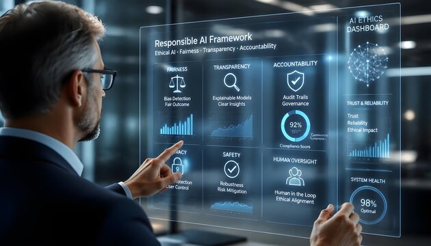 Artificial Intelligence Risk Assessment and Governance Technology Concept