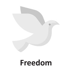 Fototapeta premium Freedom Vector Icon which can easily modify or edit