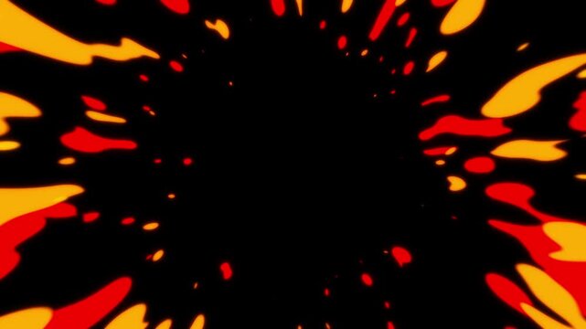 Dynamic fire frame with glowing flames perfect for overlays or intense visual effects in your project, cinematic overlays and dramatic visual effects compositions, fire flame Seamless loop 4K