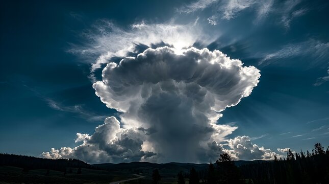 storm clouds over the city