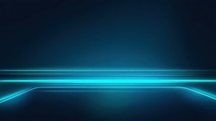 Obraz premium Futuristic Blue Light Background with Smooth Gradient Effect