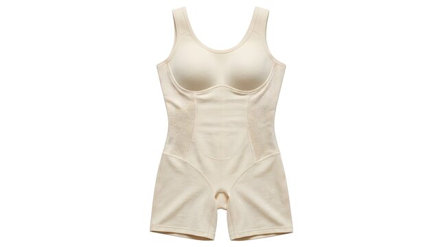 Rugged Shapewear On White Solid Background, Firm Fitness Undergarment For Body Support, Minimal Design Highlighting Strength, Confidence And Modern Aesthetic