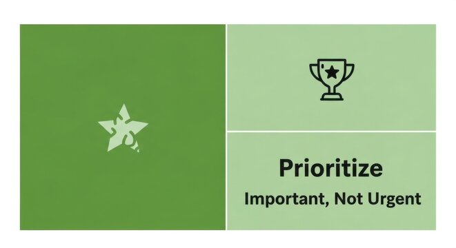Time management priority matrix concept.