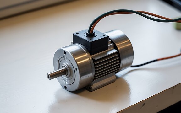 High Torque Brushless Dc Motor Connected Electric Wiring Photo
