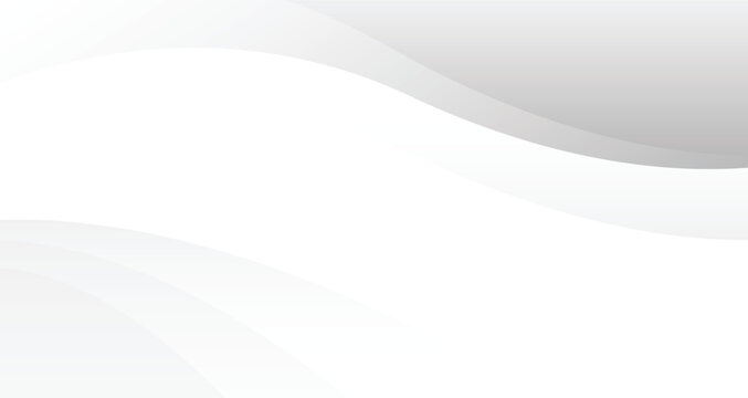 Abstract White Background with Smooth Curves for Design.