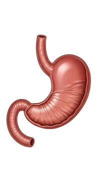 Close up view of a human appendix anatomy model.