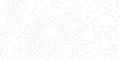 Minimal White Contour Landscape with Detailed Topographic Relief and Elevation Curves Creative Geographic Surface Texture with Elegant Wave Structures © ALAMA
