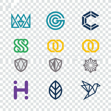 Collection of various company logos.