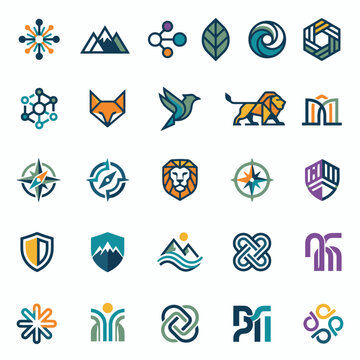 Collection of various company logos.