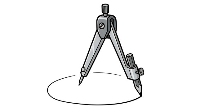 drafting compass drawing circle technical tool
