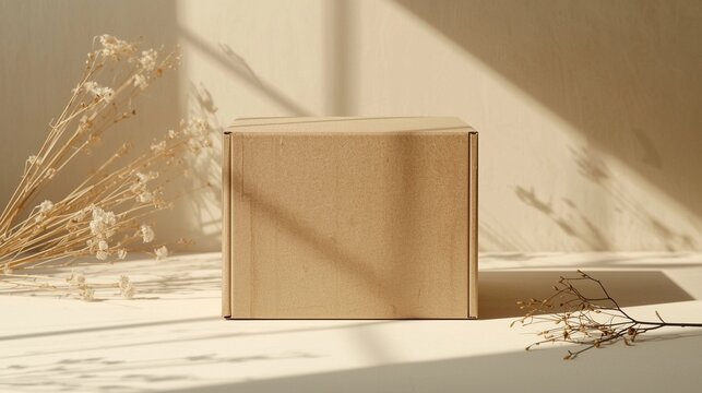 A package box mockup