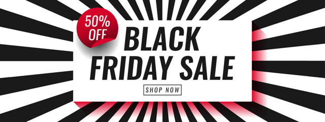 Fototapeta premium Black friday sale template design