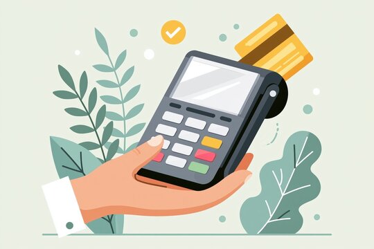 Payment approved, online Card payment Concept Payment of utility, bank, restaurant and other bill. 3D Web Vector Illustrations. Payment Aproved, Online Card pay, 3D Money transfer, Mobile Wallet
