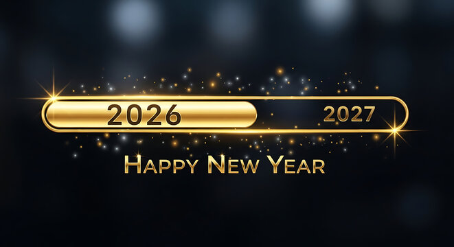 Happy new year 2027 countdown graphic elegant celebration design for events