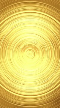 golden metal texture with light sweep luxury loop animation, gold polished circle pattern sheet material blank vertical social media motion design element