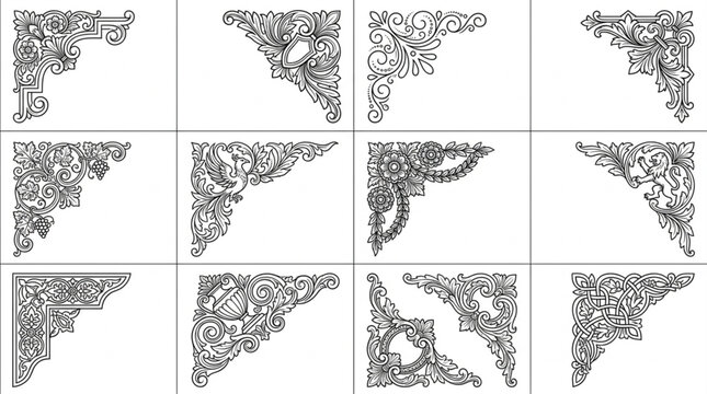 Abstract Fractal Patterns in Triangular Shapes
