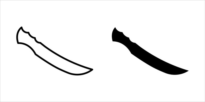 dagger icon graphic vector icon