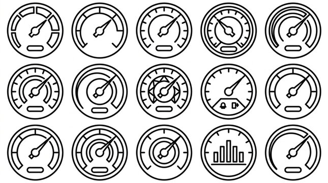 Collection of Various Vehicle Dashboard Gauges