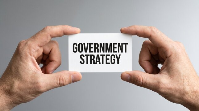 Business concept, government strategy, planning, policy