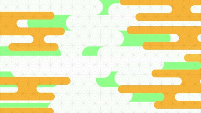 和柄を組み合わせた霞のトランジションセット(黄色)