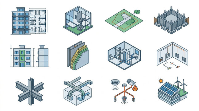 Modern Architectural Building Design Concepts Illustrated.