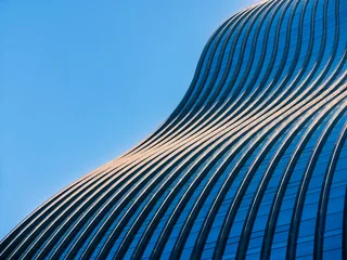 Glass wall curve Architecture details Modern building Exterior  © VTT Studio