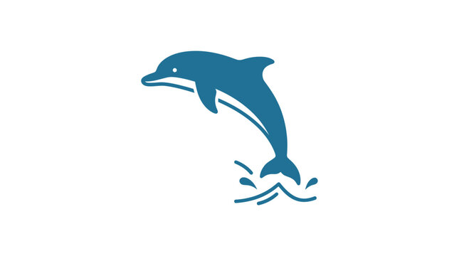 Dolphin jumping out of water.
