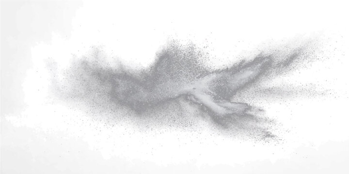 Explosion abstract particle effect, resembling wing bird, emanating motion fluidity, ethereal.