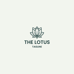 Fototapeta premium Lotus logo template vector illustration design