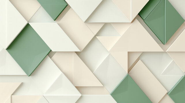 Modern mosaic pattern of triangles duo tone color fde e c geometric tile background with layered paper cut effect, soft contrast and calm mood