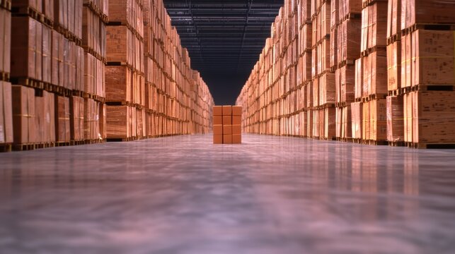 Import Warehouse workers handling imported goods for distribution.