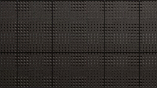Industrial Rubber Floor Tile Texture with Non Slip Circular Grip Pattern