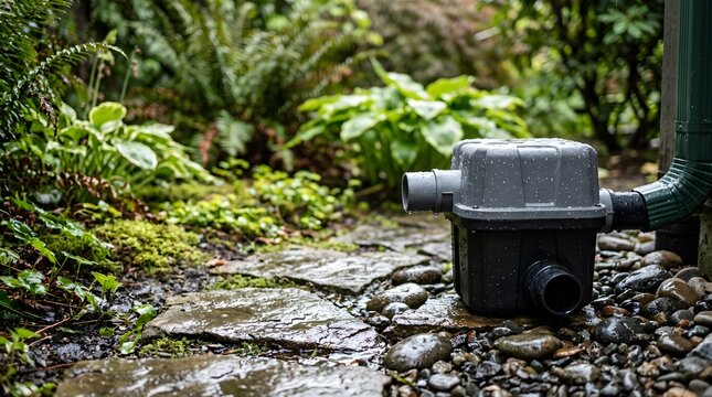 outdoor drainage catch basin system for stormwater management landscape water control and residential flood prevention solutions
