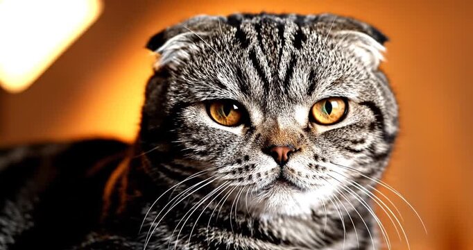 Close up of a cat.