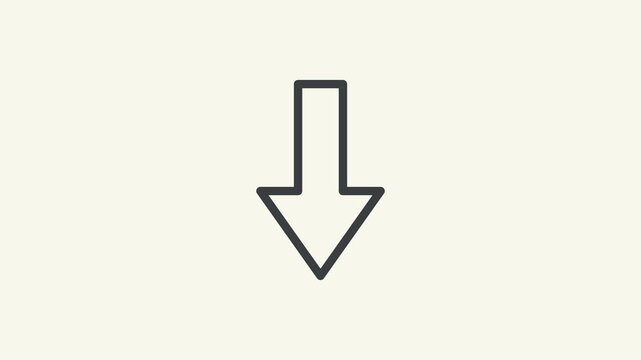 Minimalist downward arrow motion animation loop minimalist arrow animation downward arrow motion loop animation arrow