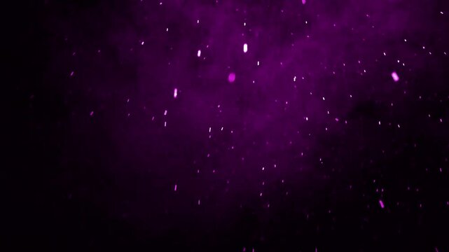 Falling Purple Glitters Background 4k Video