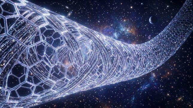 Futuristic Carbon Nanotube Structure in Space
