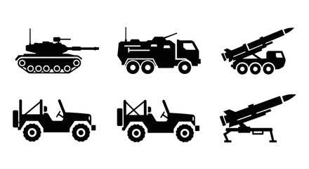 Fototapeta premium Military Vehicles and Equipment.