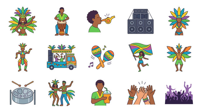 Colorful carnival celebration with music and dancing (1)