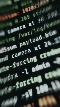 Hacking and network scanning command-line outputs, ethical hacking concept