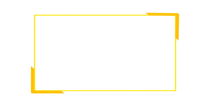 Modern futuristic webcam border graphic background asset for live streams or presentation text boxes