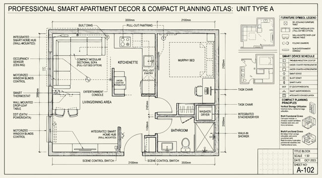 Professional smart apartment decor and compact planning atlas unit type a floor plan