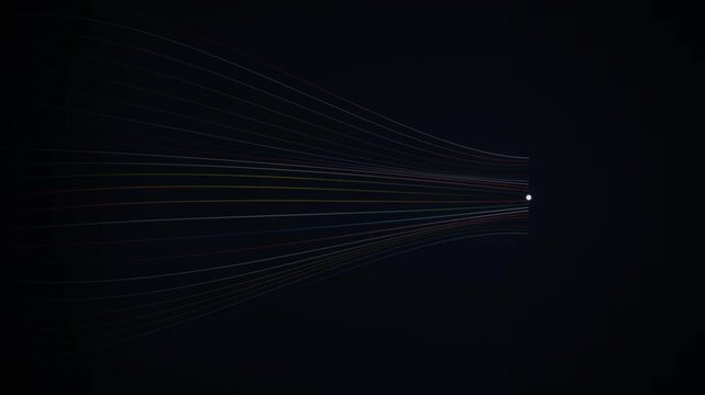 Global Football Unity Ribbon Animation Seamless Loop 4K