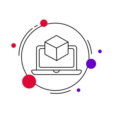 Virtual Machine Technology, Cloud Virtual Server Concept, Server Virtualization System, Isolated Computing Environment, Scalable Virtual Infrastructure Design, icon, vector