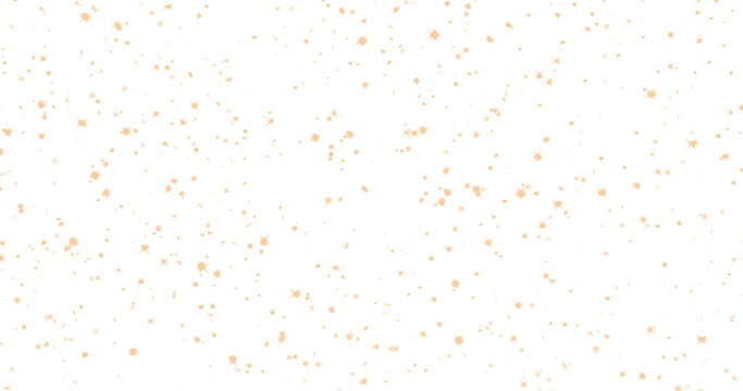 Glittering gold dust fall in black background. Sparkling glow effect. 3D rendering with alpha.
