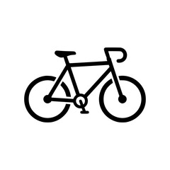 Obraz premium Vector illustration of a bicycle, bike icon, cycling symbol